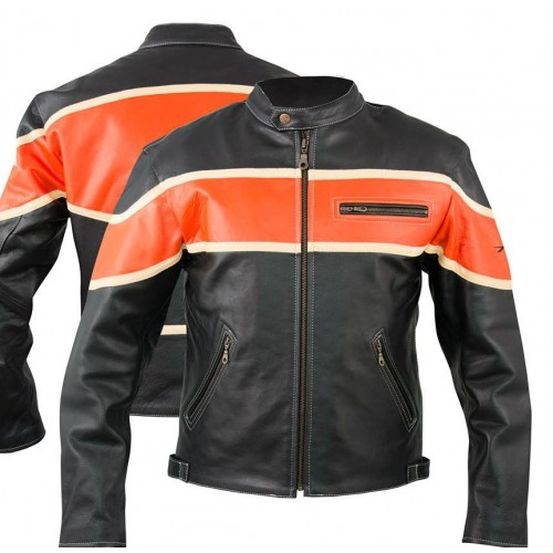 GIACCA MOTO IN PELLE A-PRO DRAGSTAR